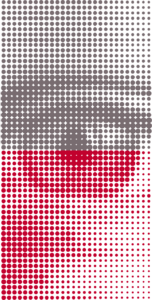 Occhio grigio-rosso